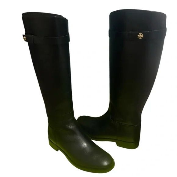 Tory Burch Black Knee-High Boots - Picture 1 of 10